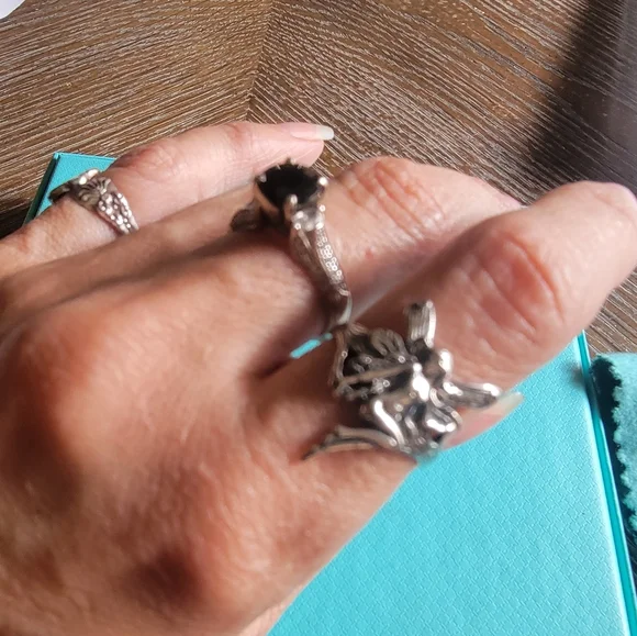 Fay Fairy Sprite Pixie Ring in Sterling Silver Luxury Designer Celebrity #117 - Picture 3 of 10